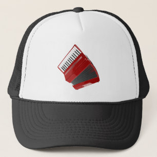 Red Accordion Trucker Hat
