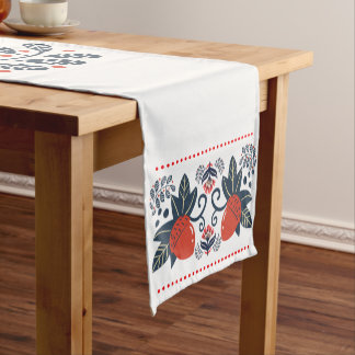 Red Acorn Scandinavian Folk Table Runner