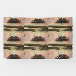 Red Admiral Butterfly Banner