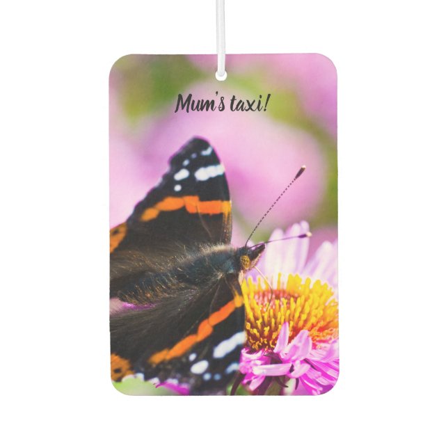 Red Admiral Butterfly Car air freshener (Front)