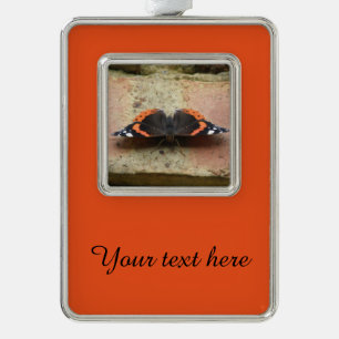 Red Admiral Butterfly Custom Ornament