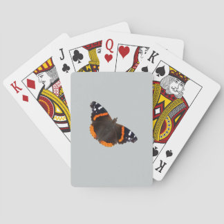 Red Admiral butterfly design playing cards