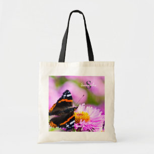Red Admiral Butterfly Tote bag