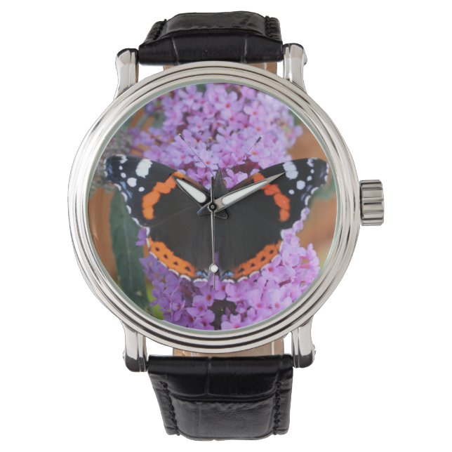 Red Admiral Butterfly Watch (Front)