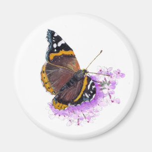 Red admiral. magnet