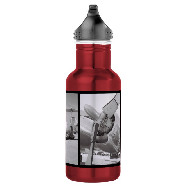 Red Aeroplane 532 Ml Water Bottle (Right)