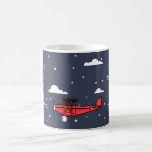red aeroplane mug hot chocolate christmas gift
