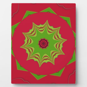 red African ethnic tribal pattern Plaque