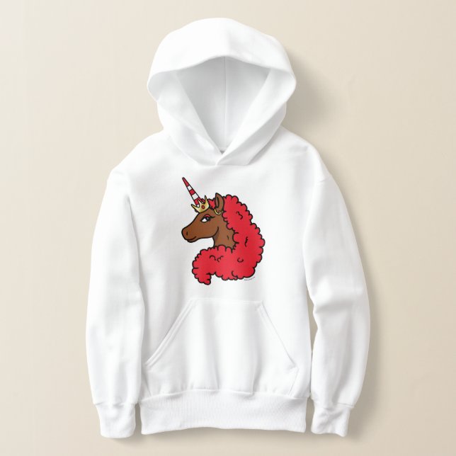Red Afro Unicorn (Laydown)