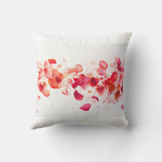 red ai  flowers cushion