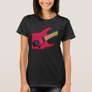 Red Air Guitar Player Joke Air Guitarist Musicians T-Shirt