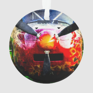 Red Aircraft - Small But Fierce Ornament