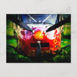 Red Aircraft - Small But Fierce Postcard