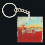 Red Alaskan Abstract Key Ring<br><div class="desc">Red Alaskan by Erin Ashley. Features an abstract design with primarily red for the colour.| 140546GG</div>