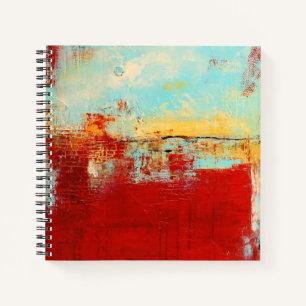 Red Alaskan Abstract Notebook