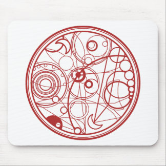 Red Alien Design Mouse Mat
