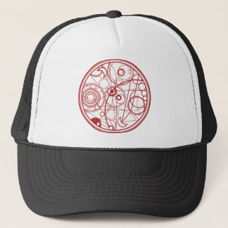 Red Alien Design Trucker Hat