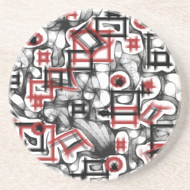 Red All Over Coaster (Front)