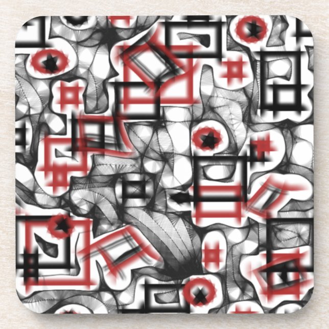 Red All Over Coaster (Front)
