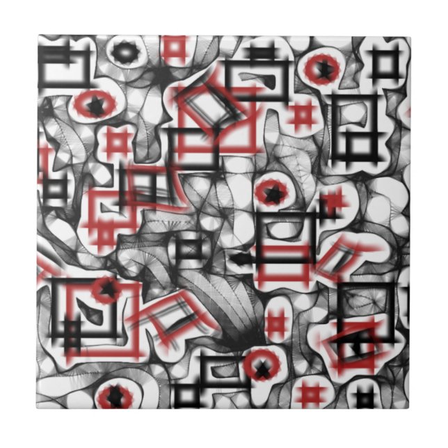 Red All Over Tile (Front)