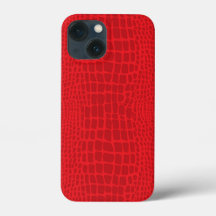 red alligator print crocodile skin