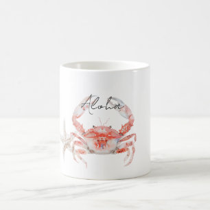 Red Aloha Crab Coffee Mug