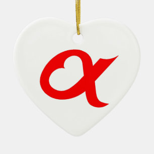 Red Alpheart Ceramic Tree Decoration