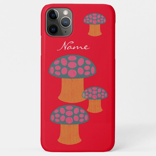 Red Amanita Mushrooms Thunder_Cove  Case-Mate iPhone Case (Back)