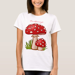 Red Amanita Mushrooms Thunder_Cove T-Shirt