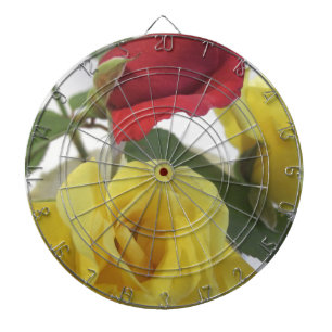 Red amd Yellow Roses Dartboard