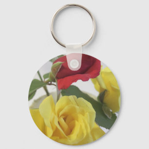 Red amd Yellow Roses Key Ring