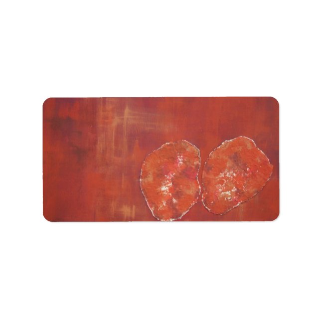 Red Ameoba Address Label (Front)