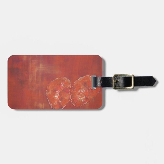 Red Ameoba Luggage Tag (Front Horizontal)