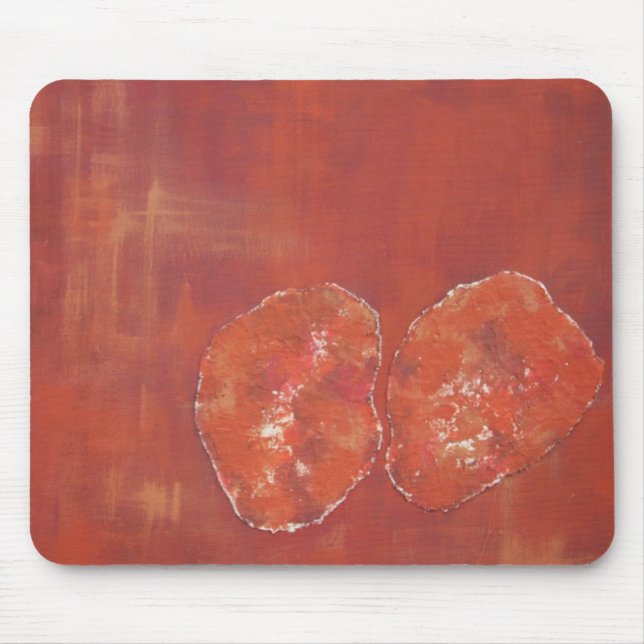Red Ameoba Mouse Mat (Front)