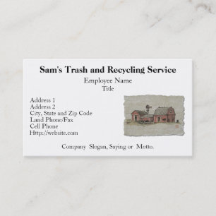 Red Amish Barn & Windmill Business Card