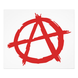 Red Anarchist A Symbol Anarchy Logo Photo Print