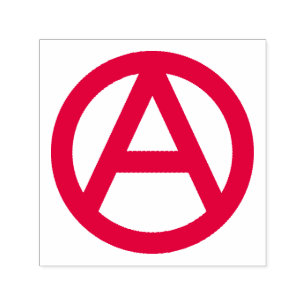 Red Anarchy Anarchist Symbol Self-inking Stamp