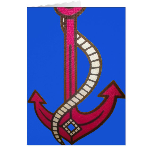Red Anchor Art Print (Front)