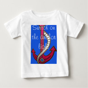 Red Anchor Art Print Baby T-Shirt