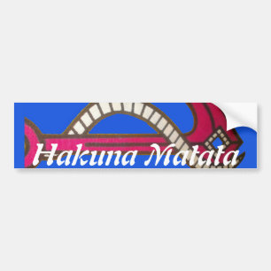 Red Anchor Art Print Bumper Sticker