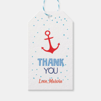 Red Anchor Gift Tag