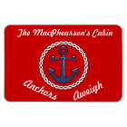 Red Anchors Aweigh Stateroom Door Marker