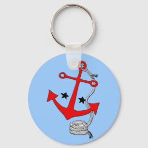 Red Anchors (for ) Key Ring