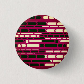 Red and black 3 cm round badge