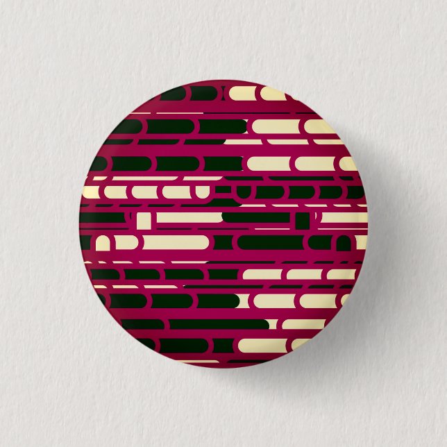 Red and black 3 cm round badge (Front)