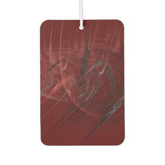 Red and Black abstract   Car Air Freshener