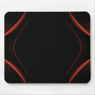 Red and Black Abstract Design. Mouse Mat