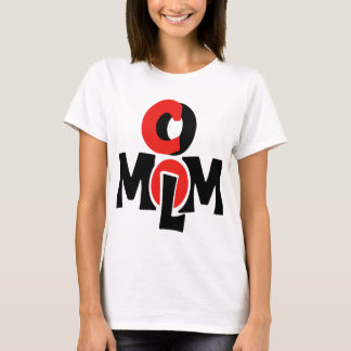 Red and black abstract mum logo design with modern T-Shirt
