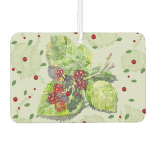 red and black blackberries car air freshener