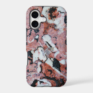 Red and Black Brecciated Marble Stone Texture with
